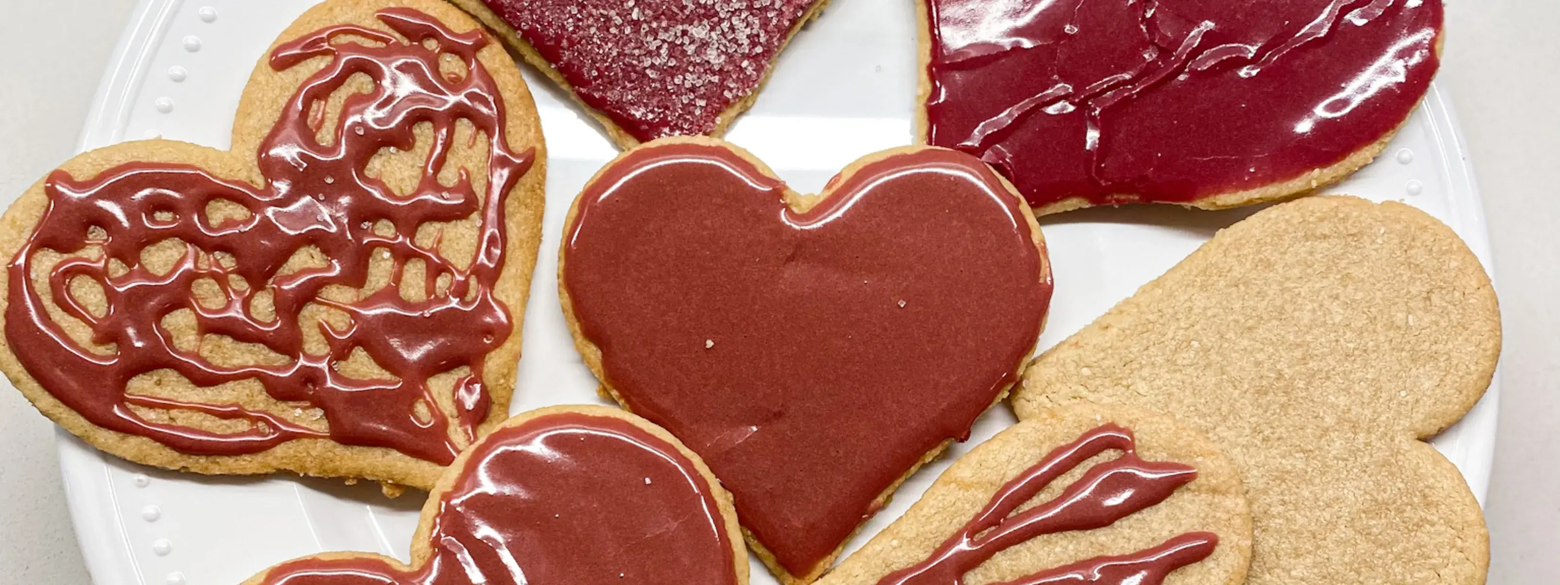 Healthy Valentine Sugar Cookies